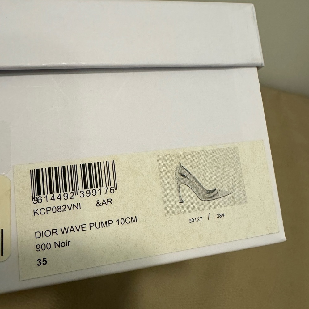 DIOR Black Patent Wave Pumps size 35 - Picture 8 of 8